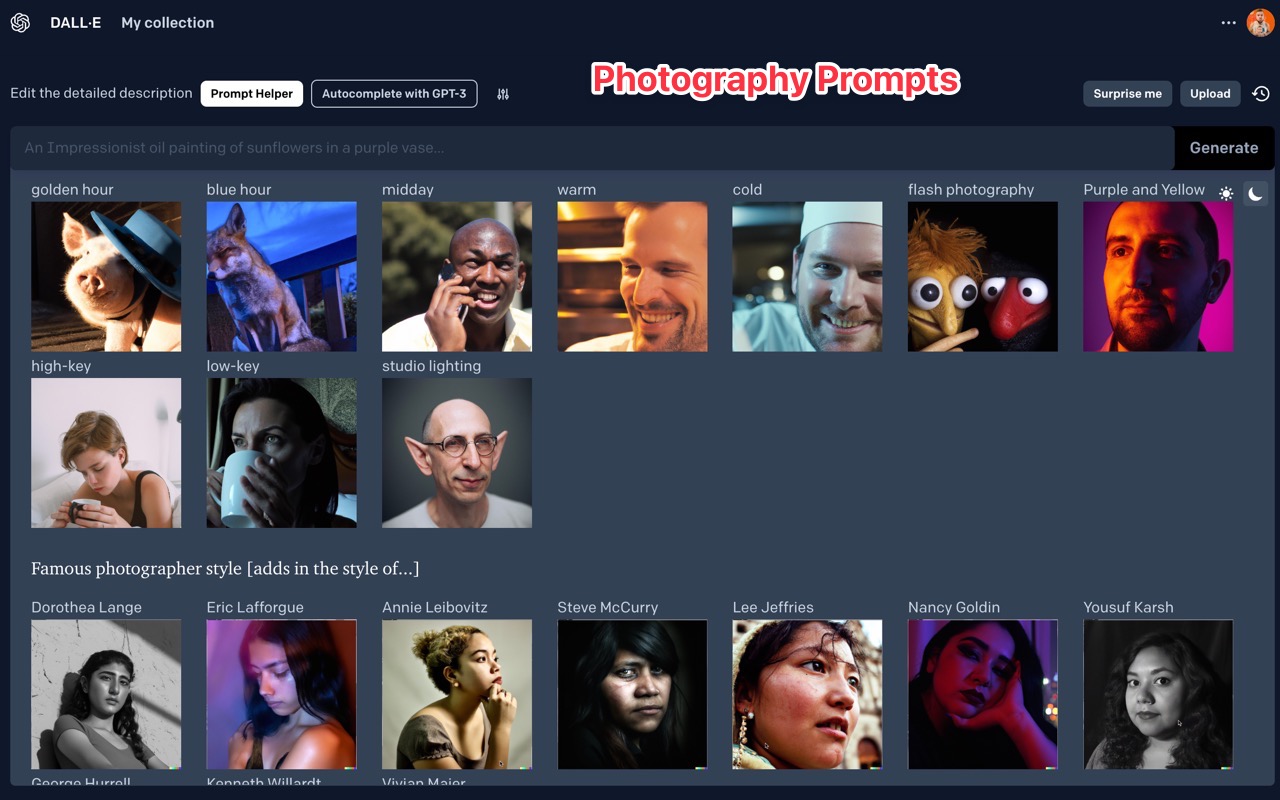 DALL-E prompt helper截图1