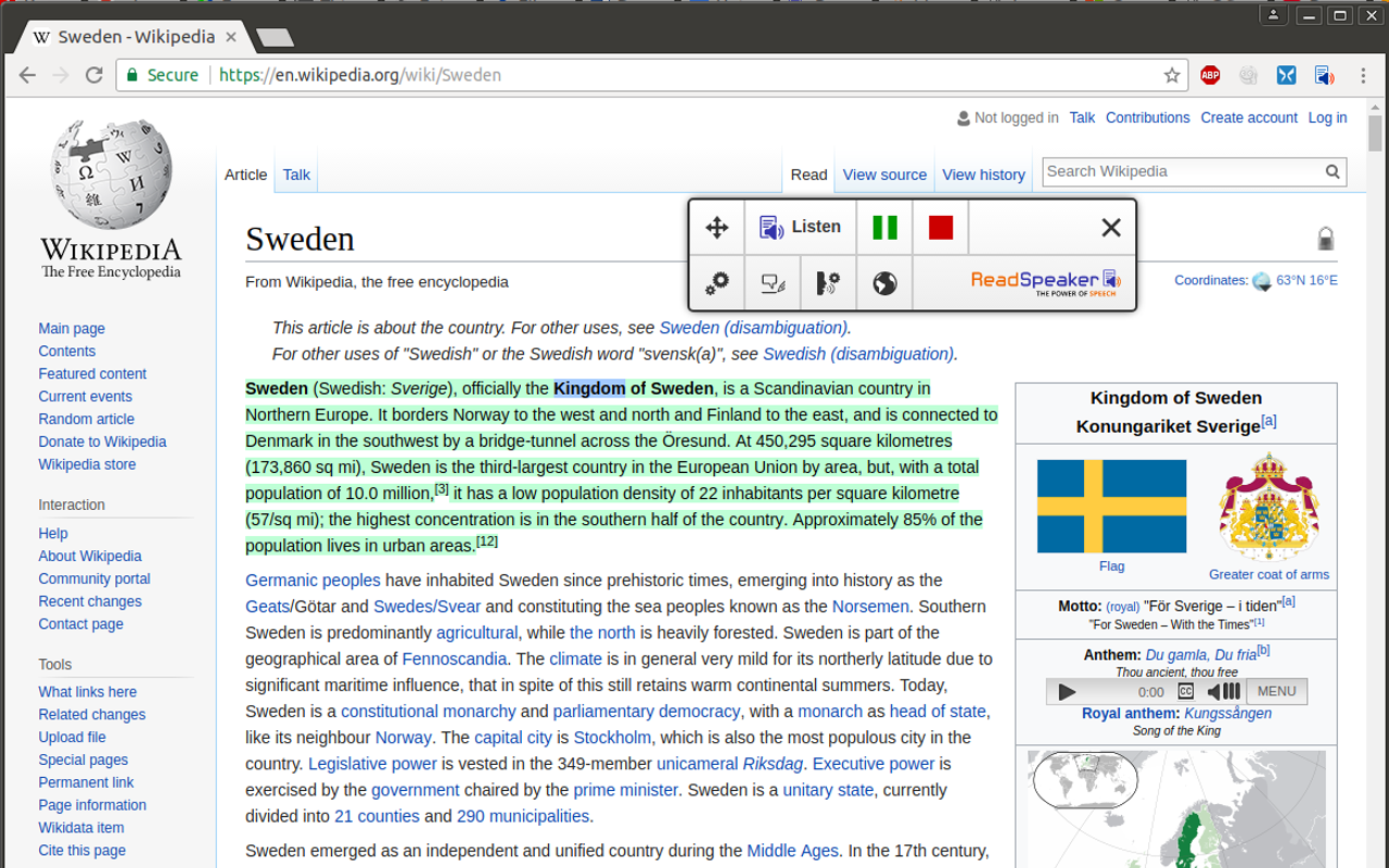 ReadSpeaker® TextAid for Chrome截图2