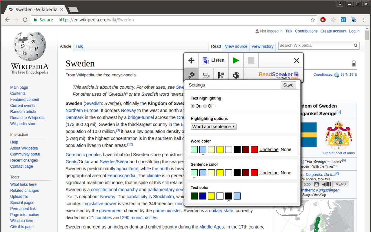 ReadSpeaker® TextAid for Chrome截图3