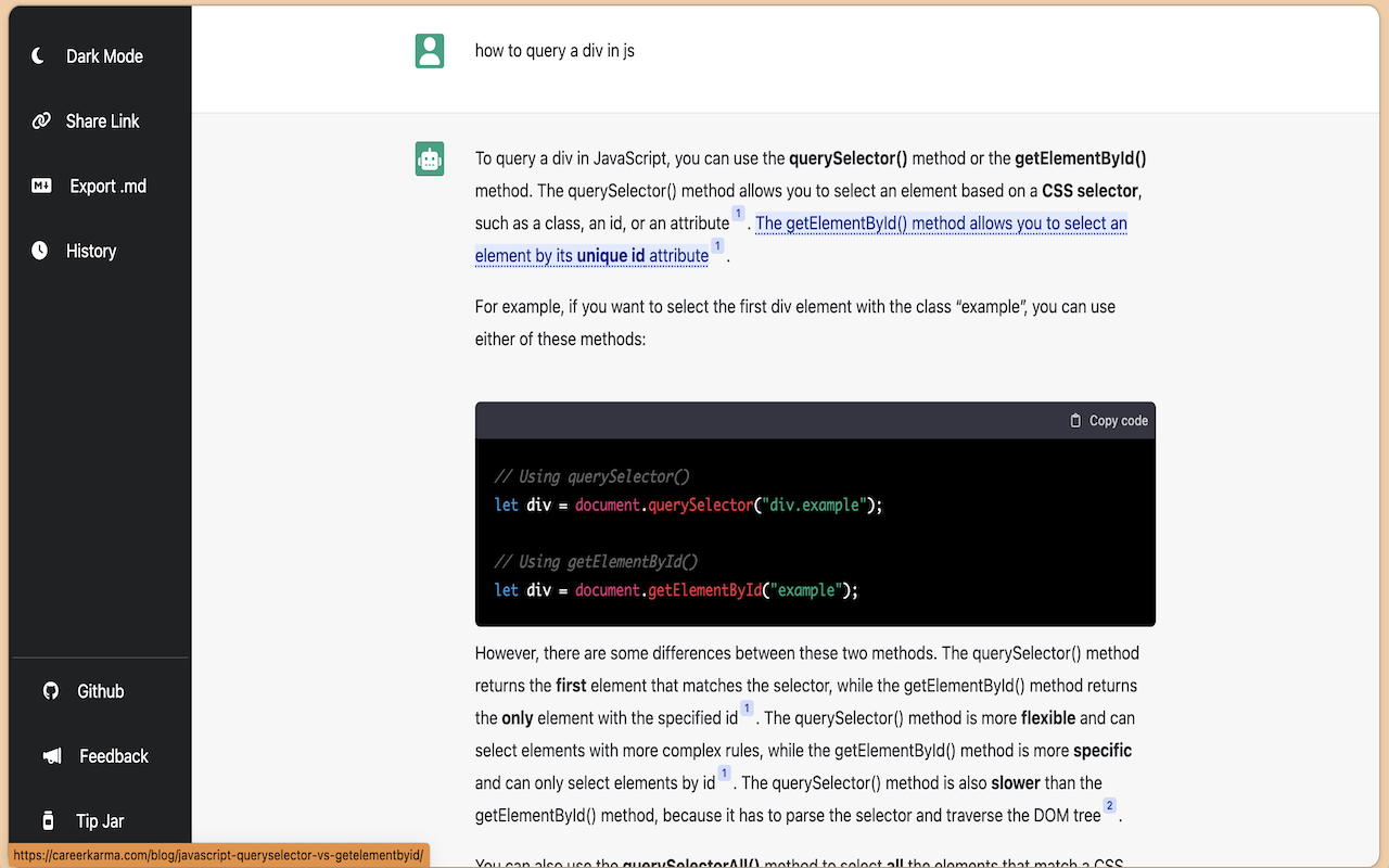 Bing Chat History截图1