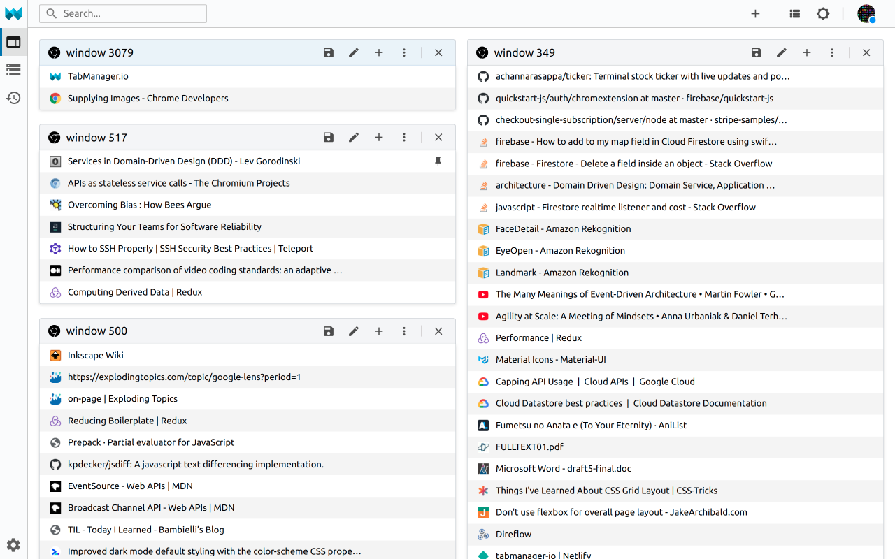 Tabmanager.io - Tab Session Manager截图4