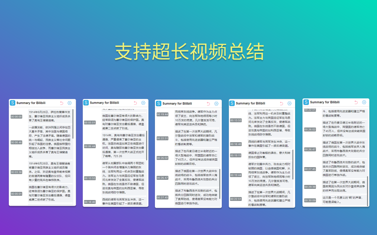 Summary for Bilibili截图4