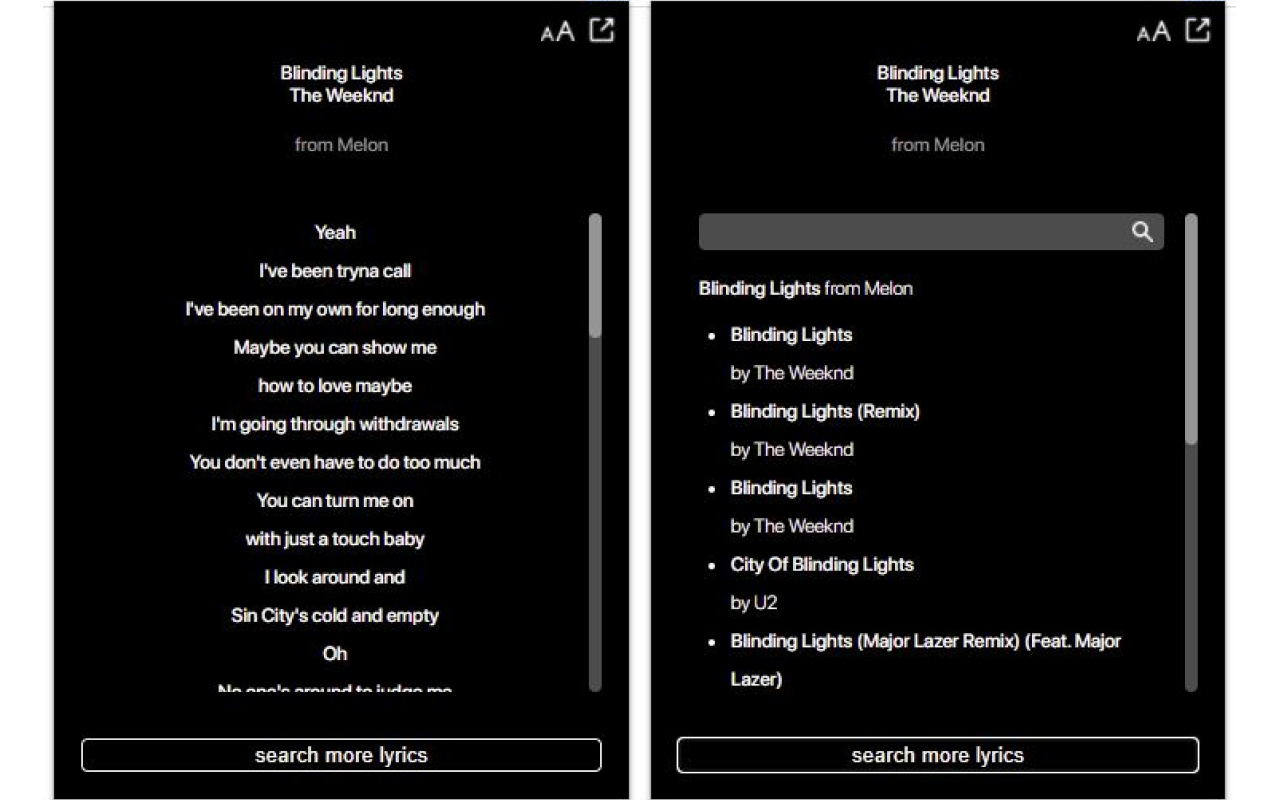 Lyrics for YouTube Music截图5