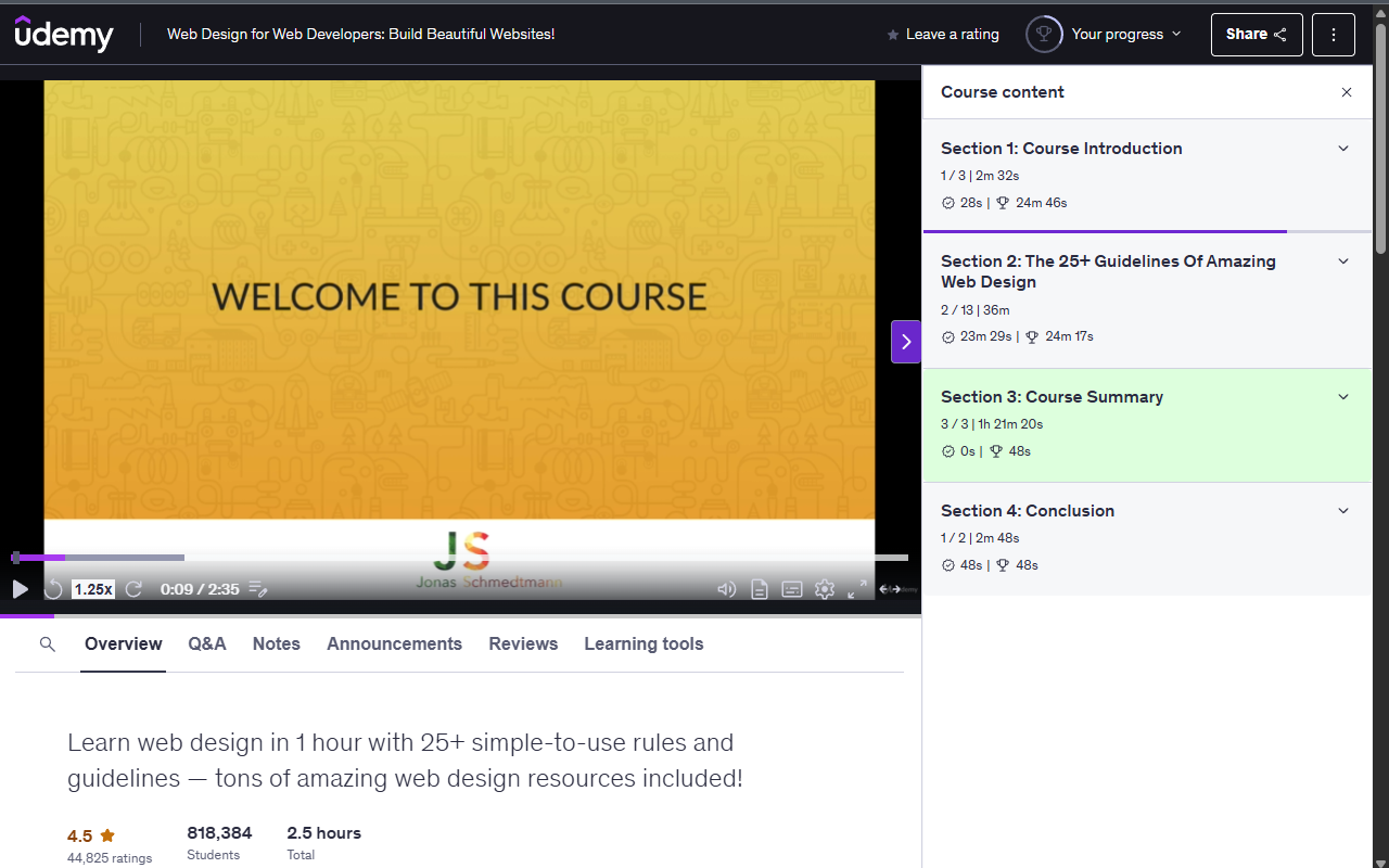 Udemy Time Remaining截图5