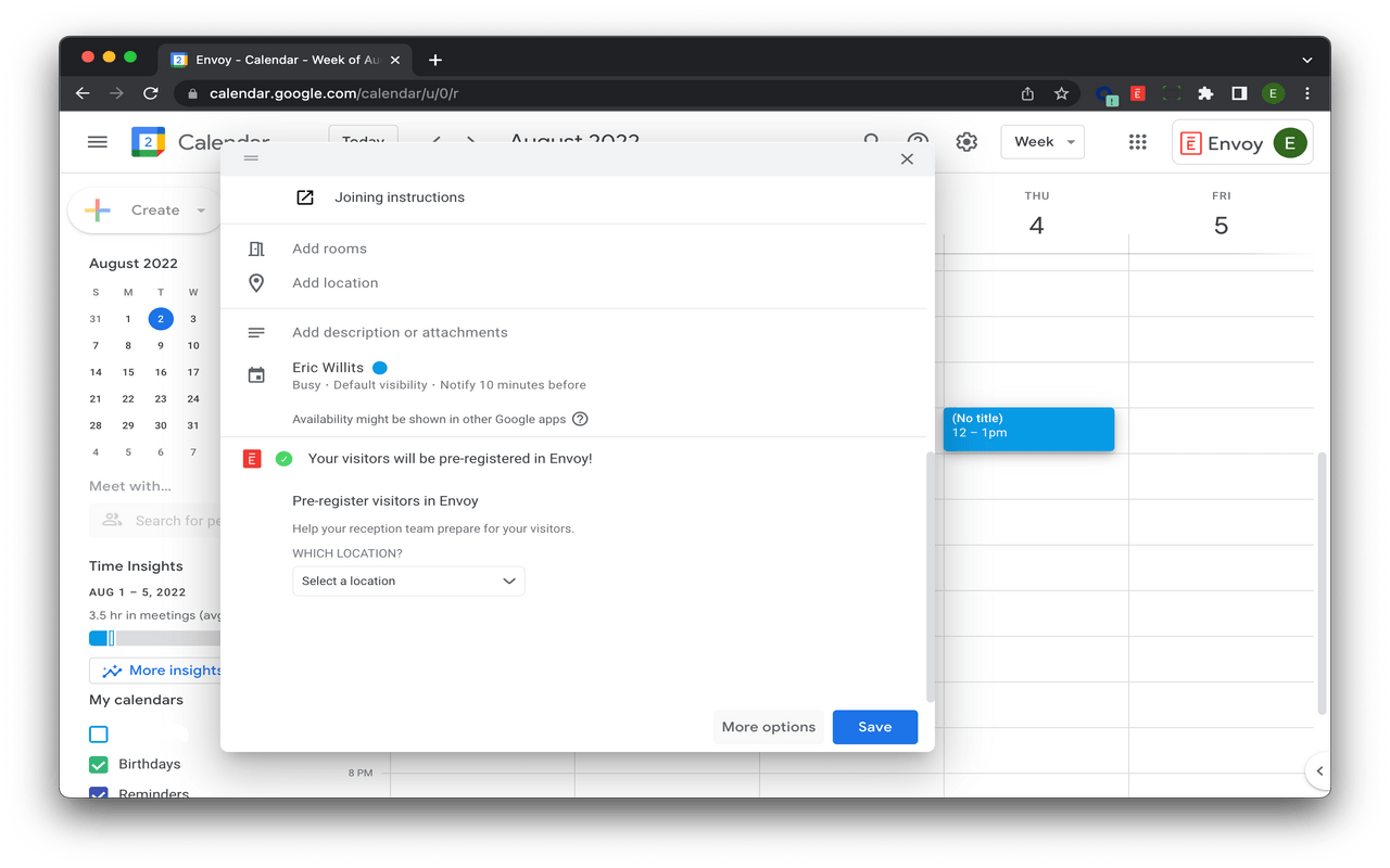 Envoy for Google Calendar截图4