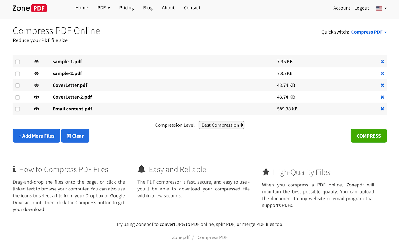 Compress PDF截图1