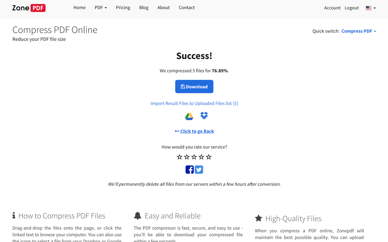 Compress PDF截图2