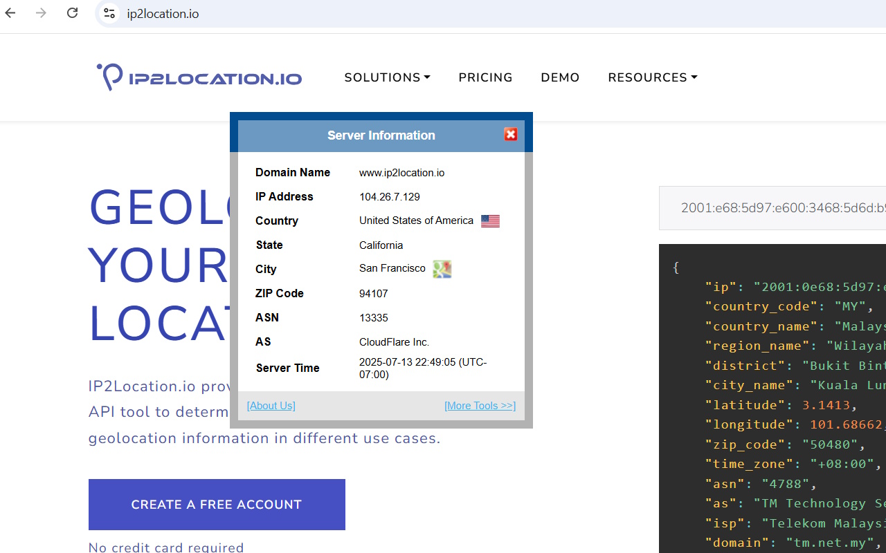IP2Location IP Geolocation Extension截图1