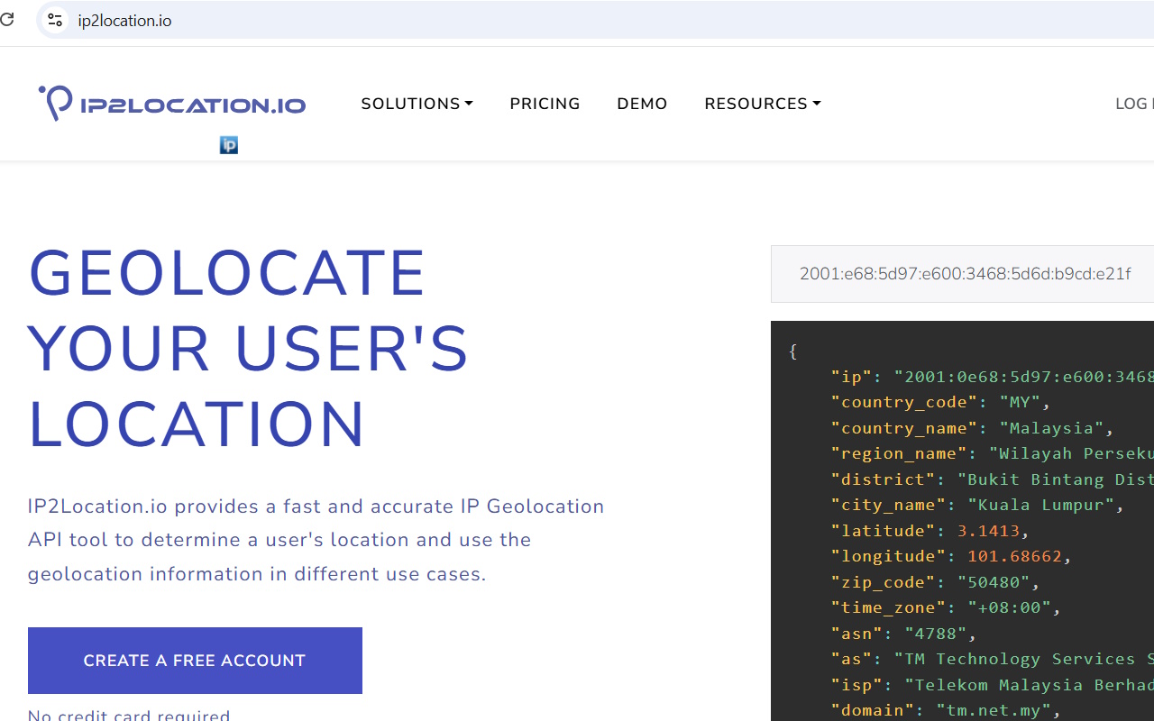 IP2Location IP Geolocation Extension截图2