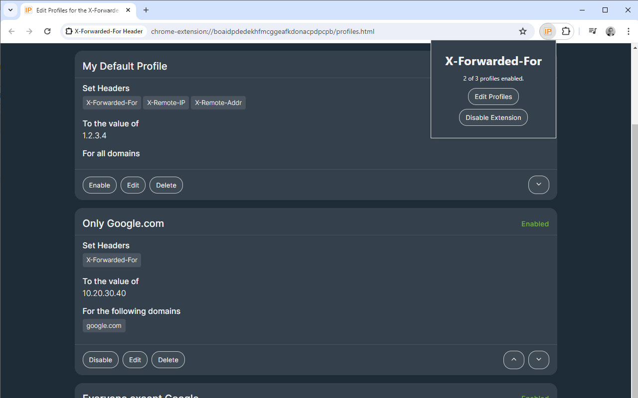 X-Forwarded-For Header截图1