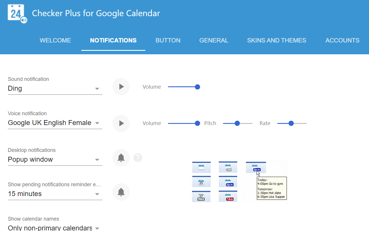 Checker Plus for Google Calendar™截图5