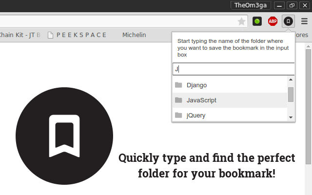 QuickBookmarkToFolder截图1