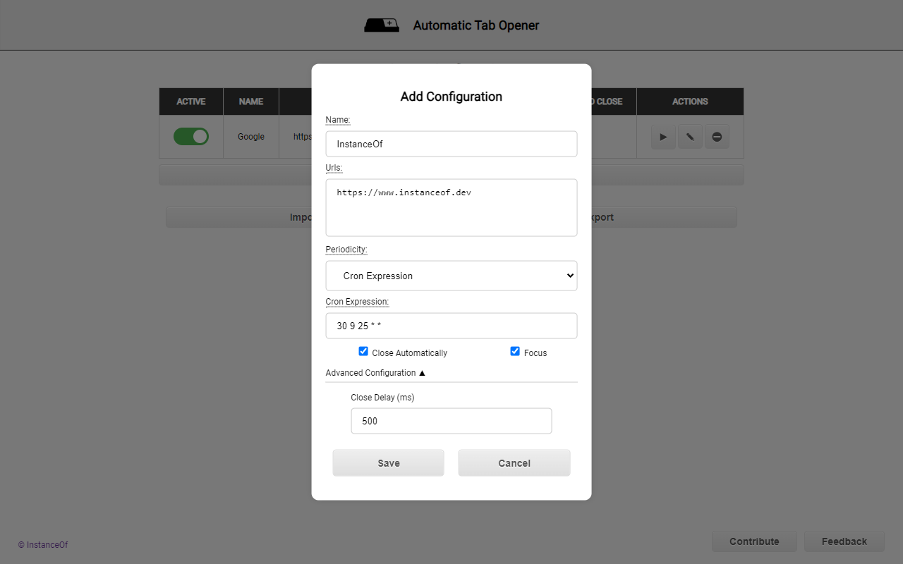 Automatic Tab Opener截图1