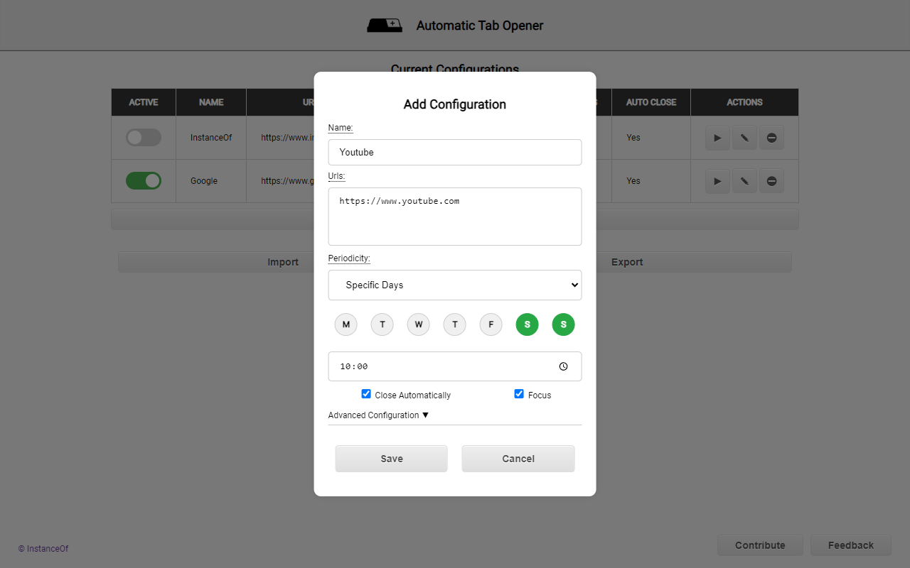 Automatic Tab Opener截图2