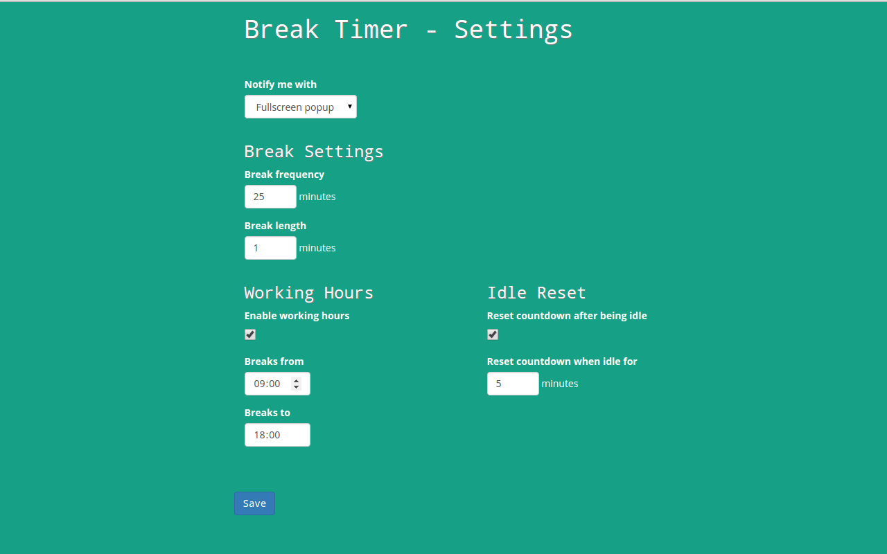 Break Timer截图2