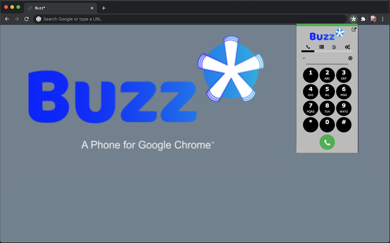 Buzz* - Phone for Google Chrome™截图2