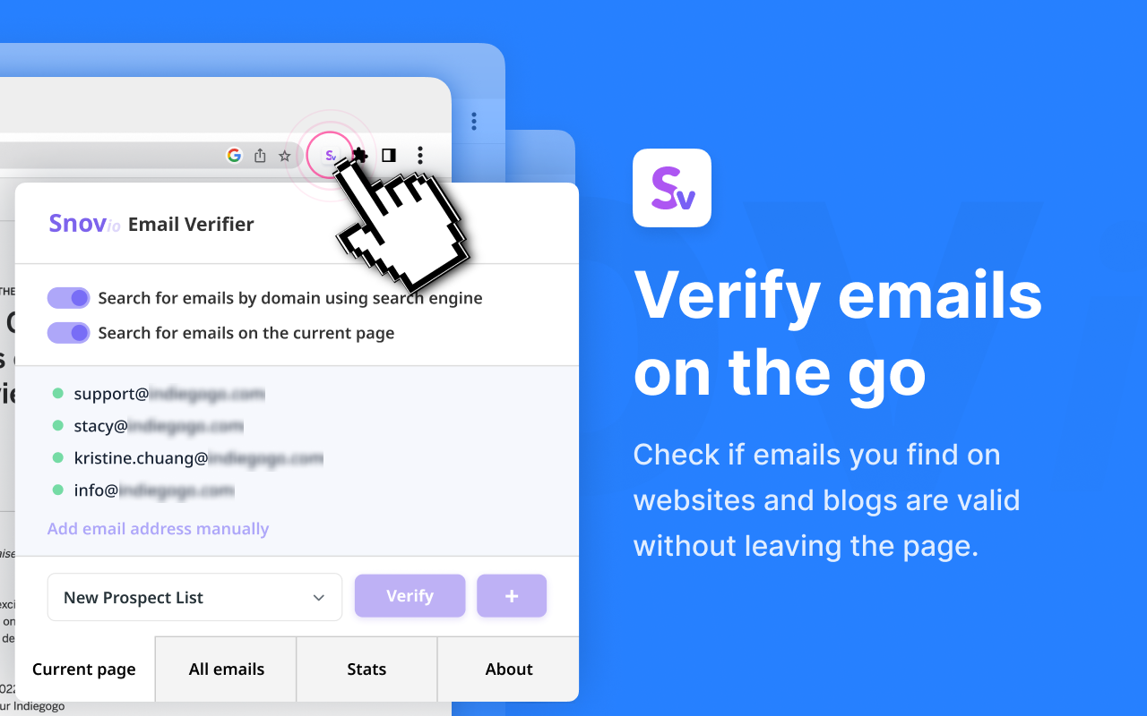 Email Verifier by Snov.io截图2