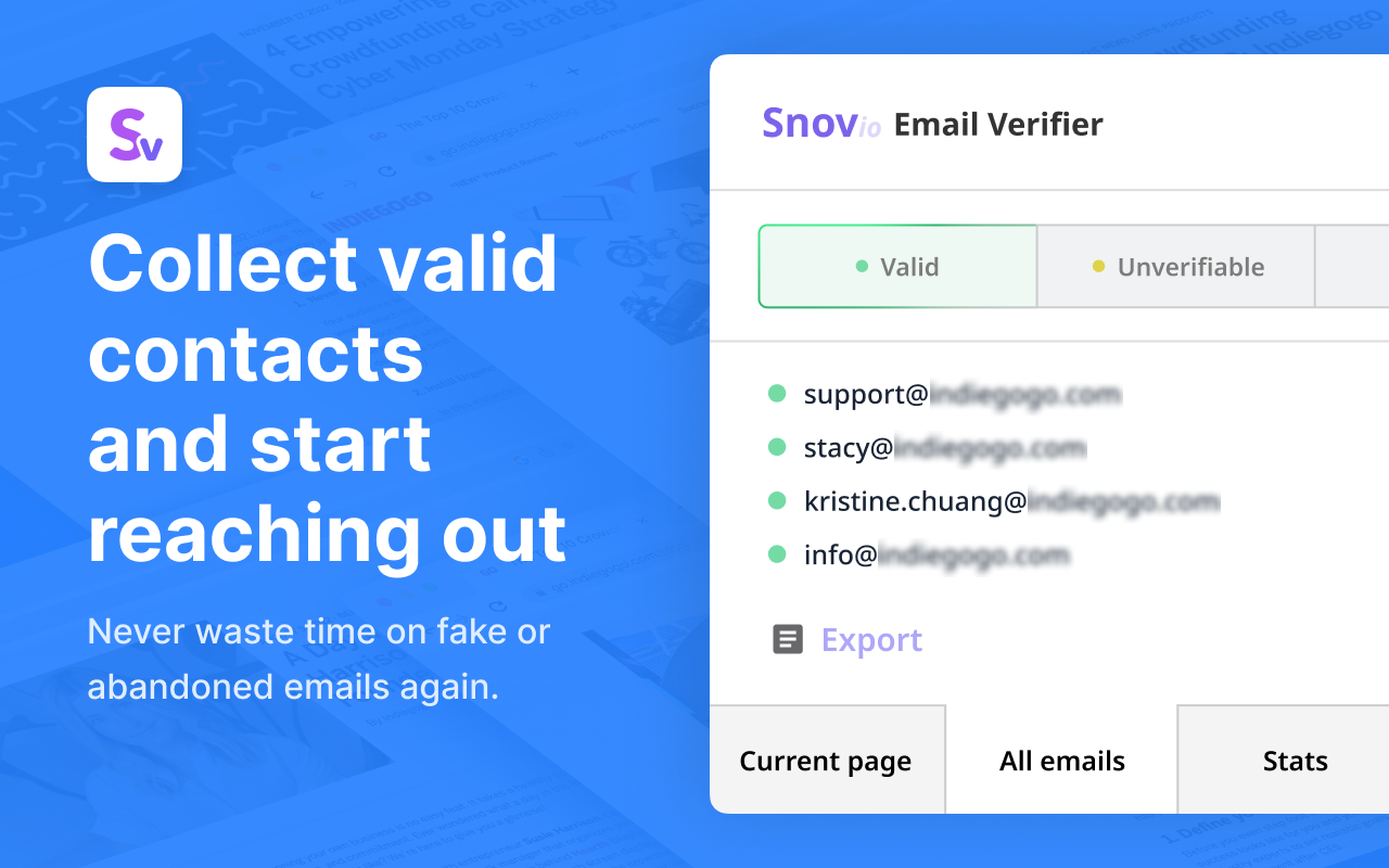 Email Verifier by Snov.io截图3