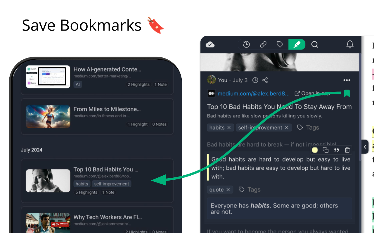 Web Highlights: PDF & Web Highlighter + Notes & Annotations截图2