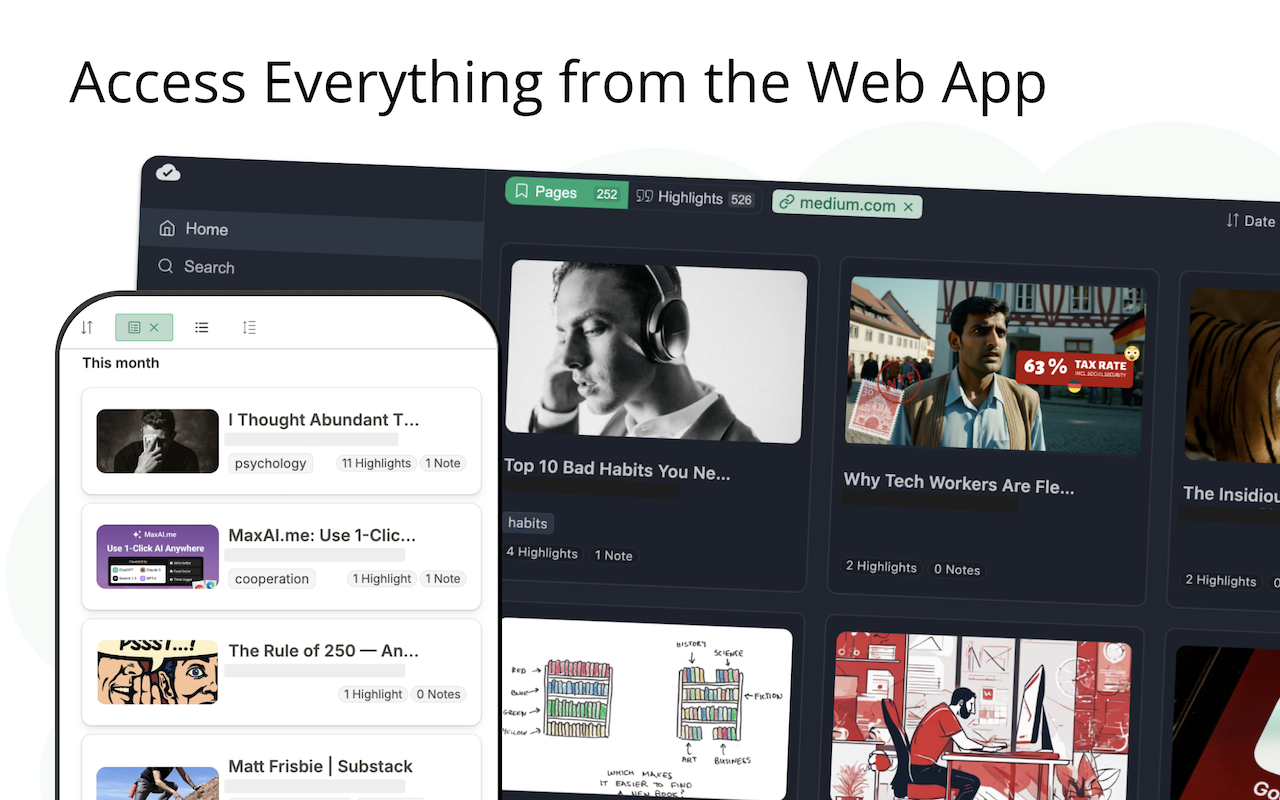 Web Highlights: PDF & Web Highlighter + Notes & Annotations截图4