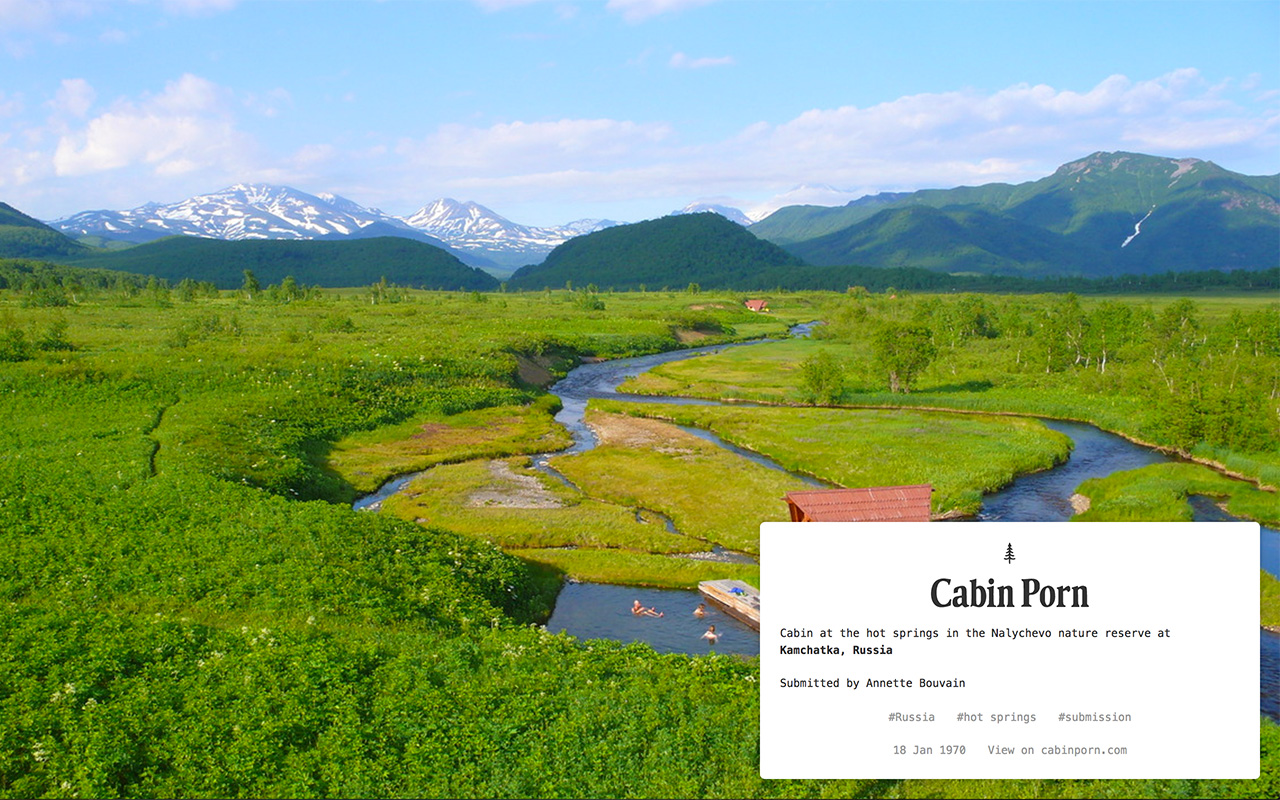 Cabin Porn - New Tab Page截图1
