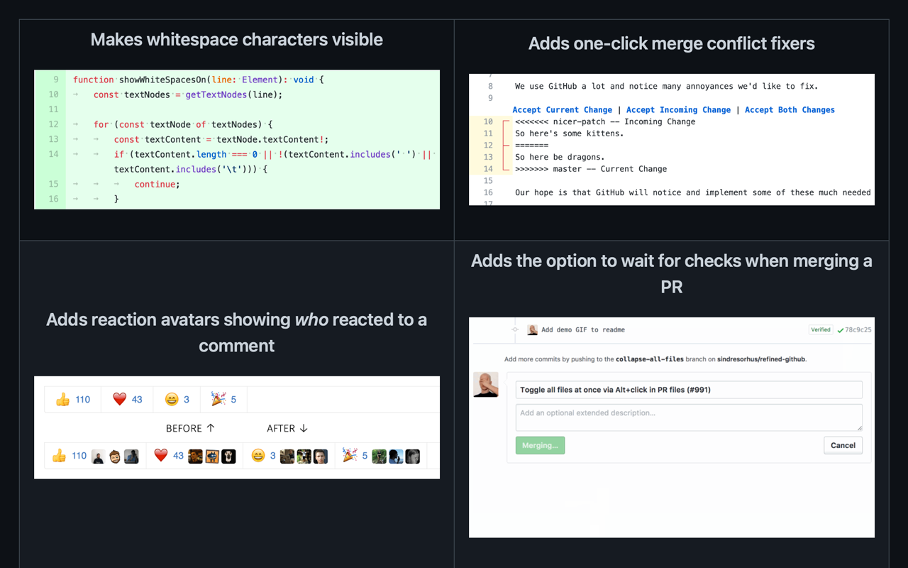 Refined GitHub截图2