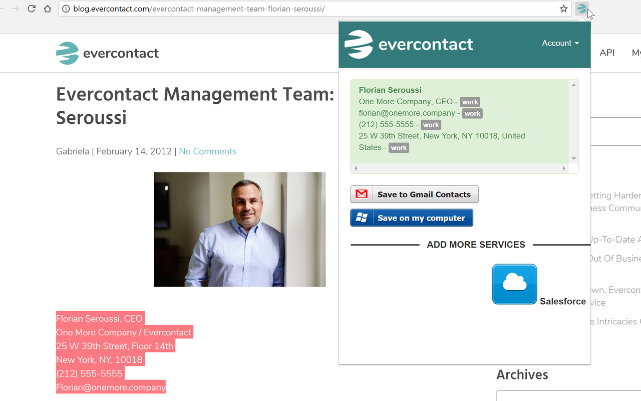 Evercontact截图2