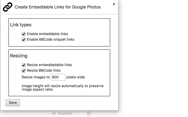 Create Embeddable Links for Google Photos截图2