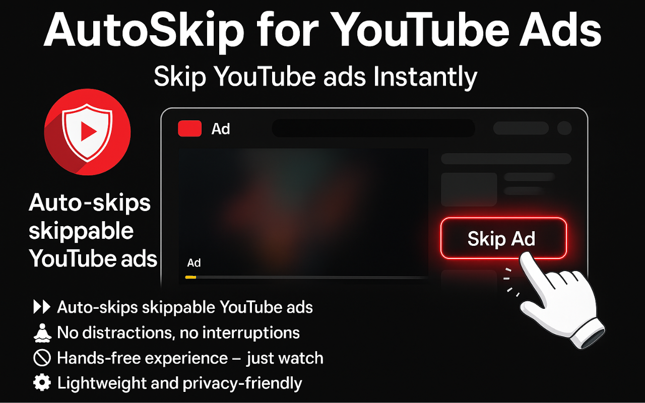 自动跳过 Youtube™ 广告截图2