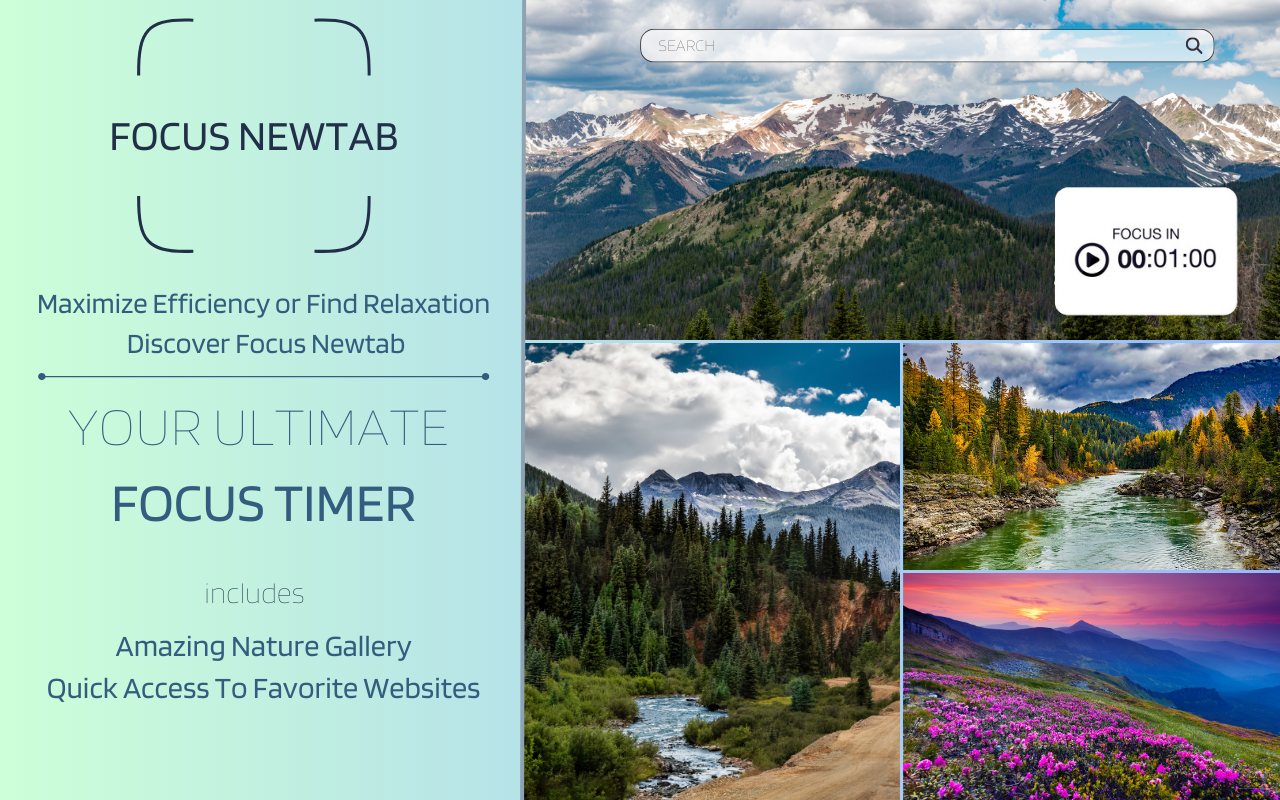 Focus Newtab - Elevate Your Focus Experience截图3
