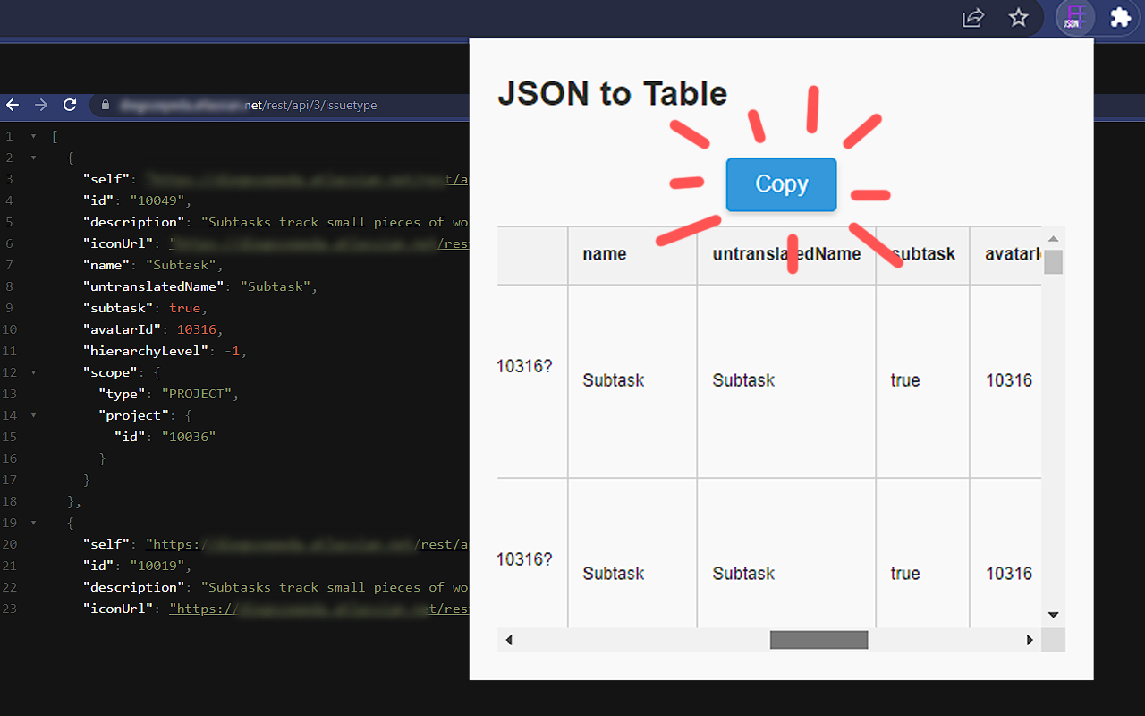 JSON to Table Converter - Easy Copy截图2