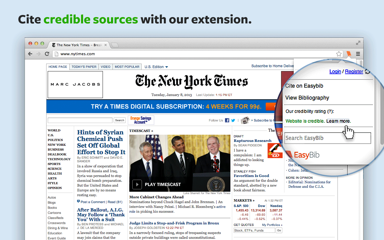 EasyBib Toolbar截图2