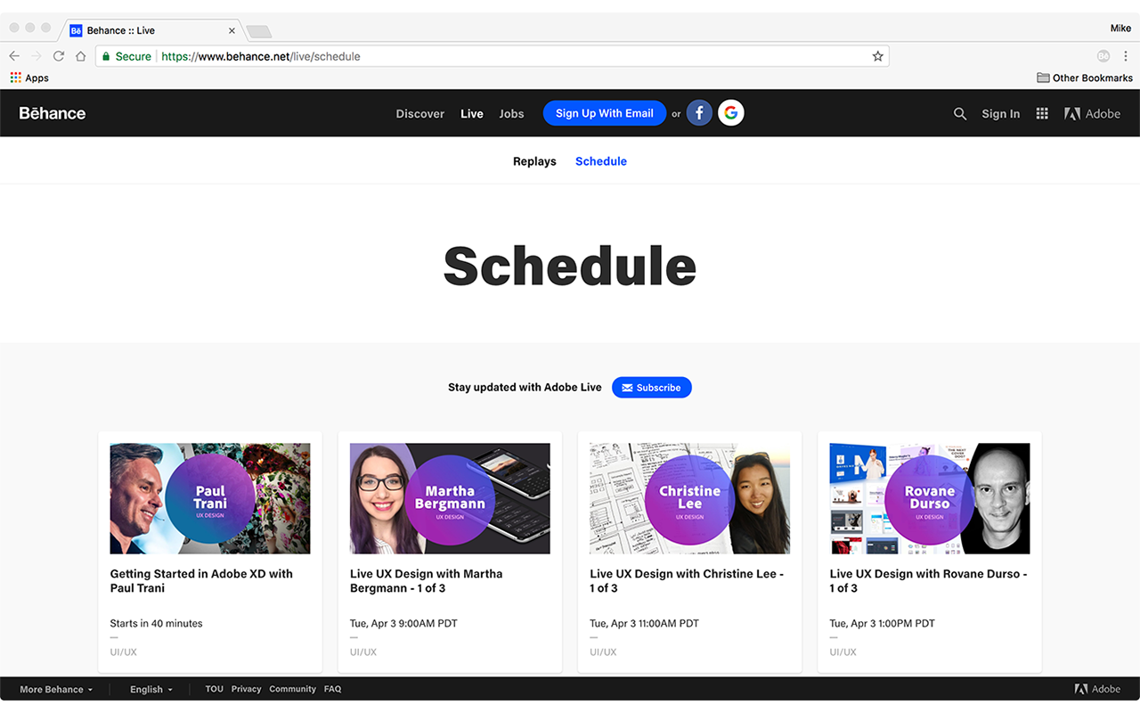 Adobe Live on Behance截图1
