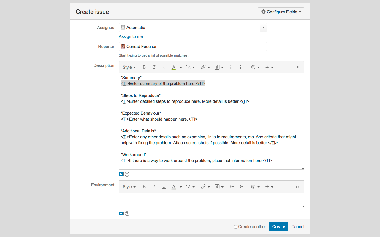 JIRA Template Injector截图2