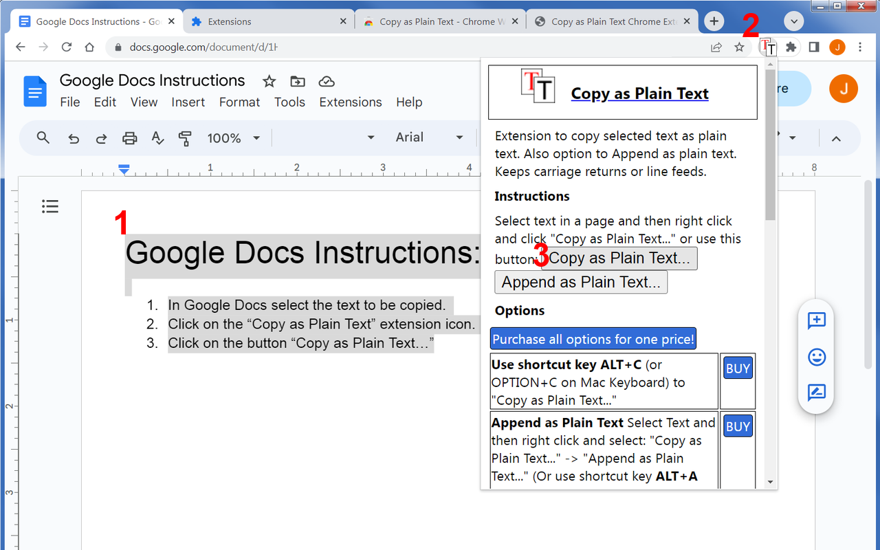 Copy as Plain Text截图1