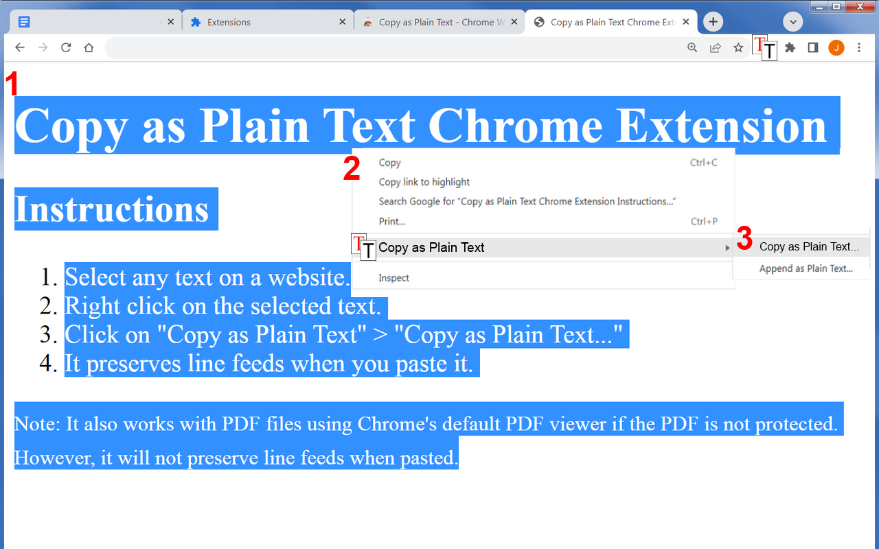 Copy as Plain Text截图4