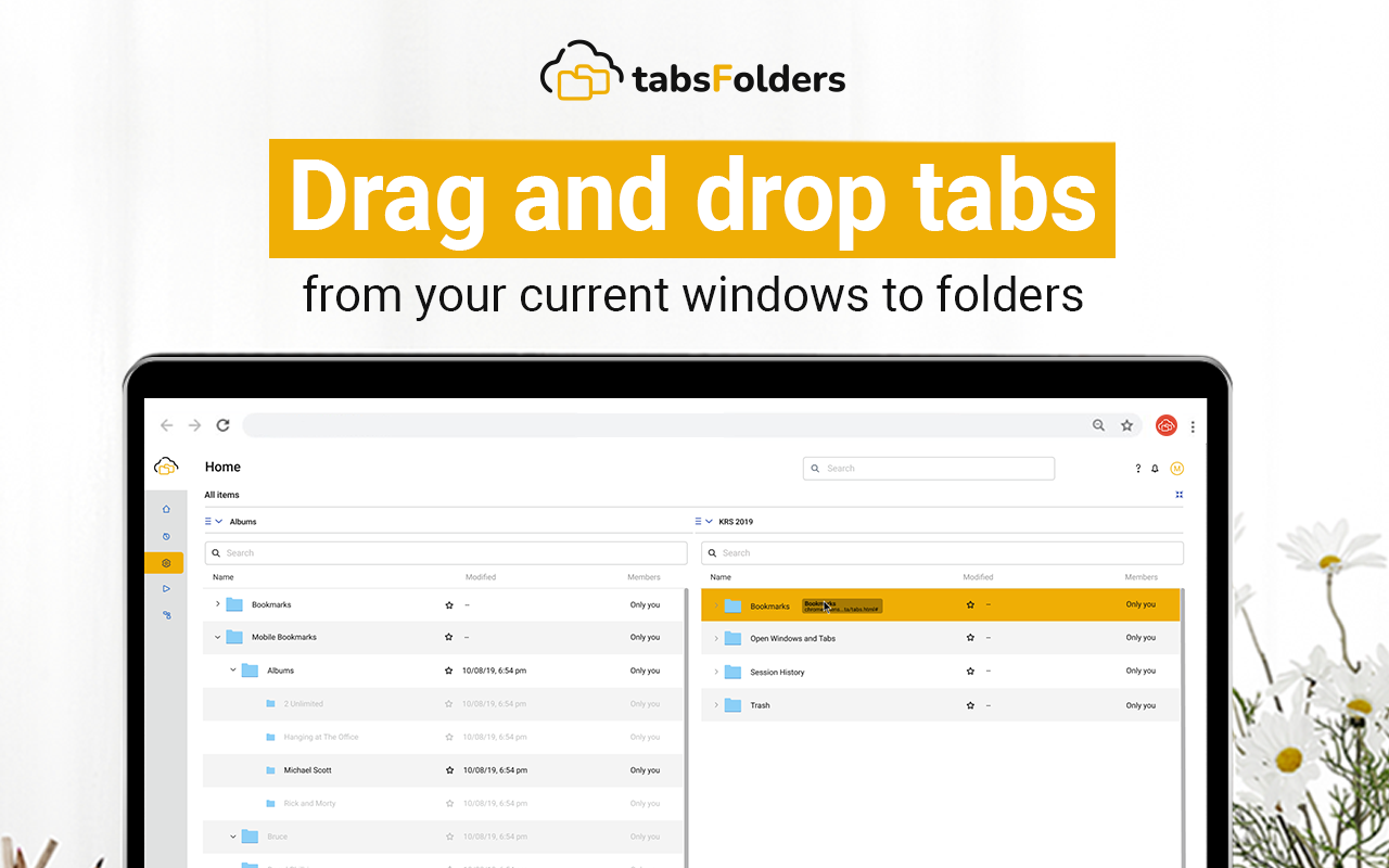 TabsFolders Tab & Bookmark Manager截图4