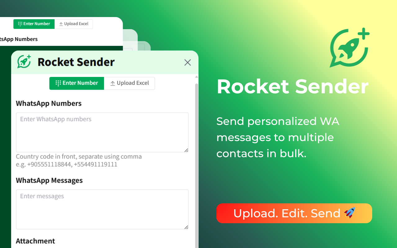 Rocket Sender for WhatsApp Web截图3