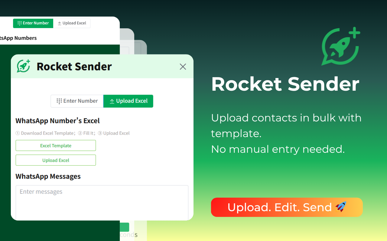Rocket Sender for WhatsApp Web截图5