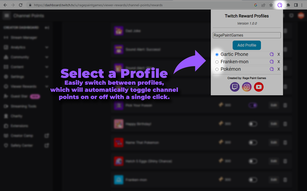 Twitch Reward Profiles截图3