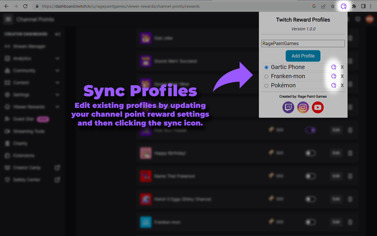 Twitch Reward Profiles截图4