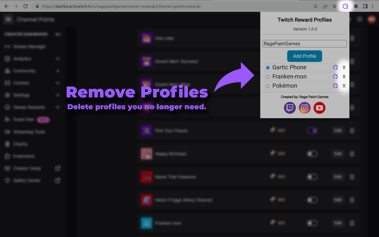 Twitch Reward Profiles截图5
