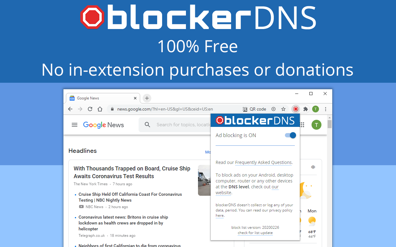 blockerDNS Ad & Tracker Blocking截图1
