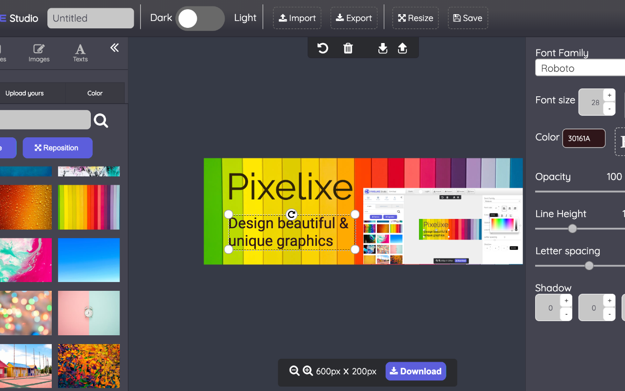 Pixelixe Graphic & Image Editor截图2