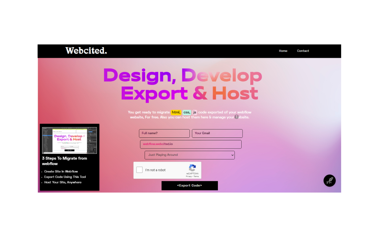 Webflow Code Exporter截图2