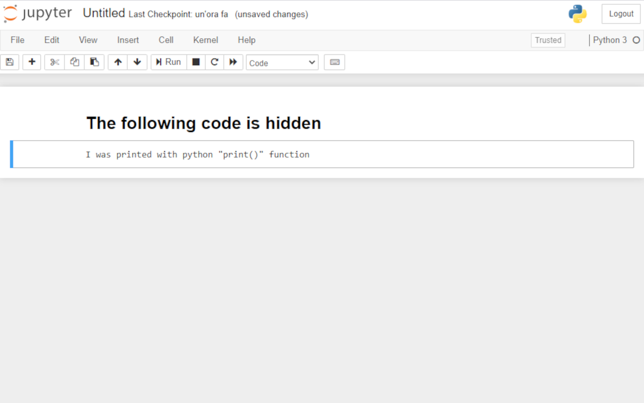 Jupyter code toggler截图1