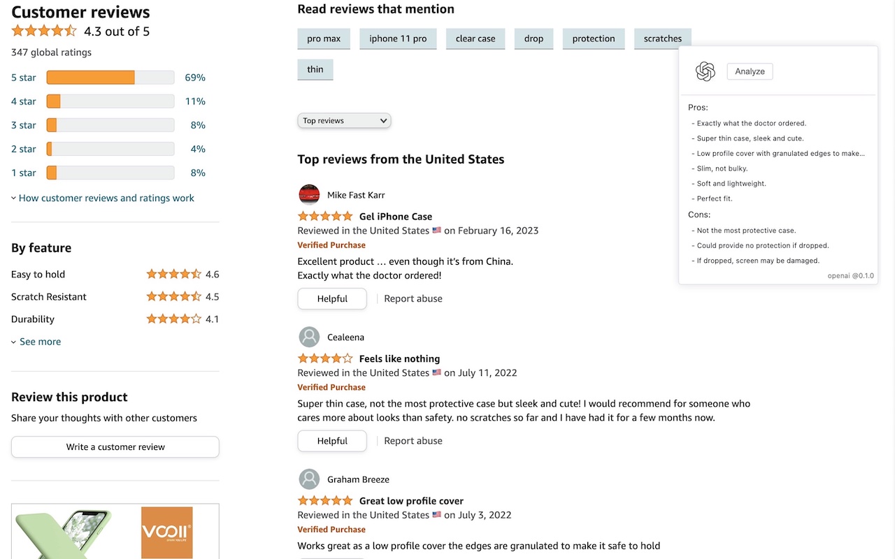 ChatGPT Amazon Tool截图1