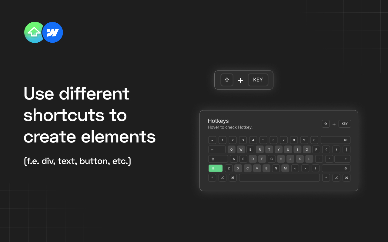 Hotkeys for Webflow截图1