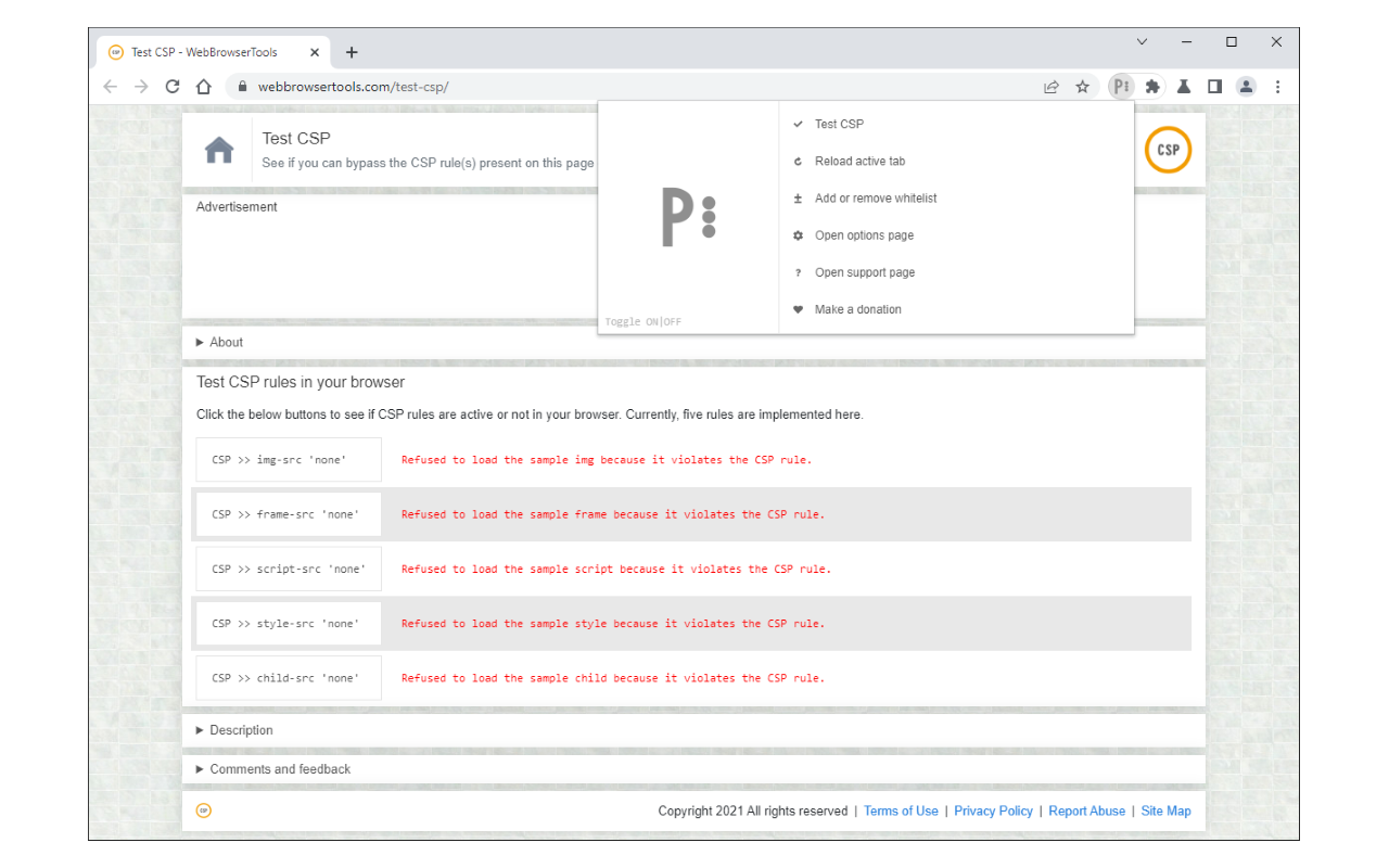 Allow CSP: Content-Security-Policy截图3