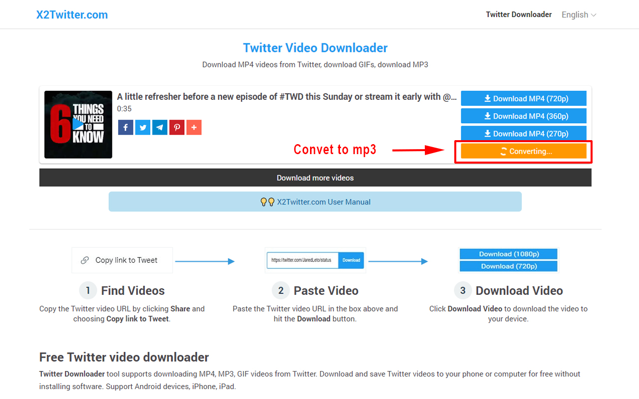 Twitter Downloader HD (X2Twitter)截图1